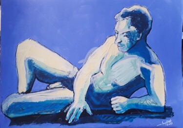 Schilderij getiteld "Pose" door Jean-Michel Desterke, Origineel Kunstwerk, Acryl
