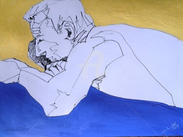 Pintura titulada "Repos" por Jean-Michel Desterke, Obra de arte original, Acrílico