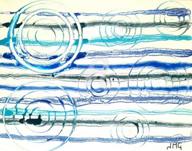 Malarstwo zatytułowany „Water Drops” autorstwa Jmglyneart, Oryginalna praca, Akryl Zamontowany na Drewniana rama noszy