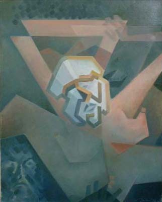 Peinture intitulée "Jeune femme une nui…" par Jean-Marie Holterbach, Œuvre d'art originale, Huile