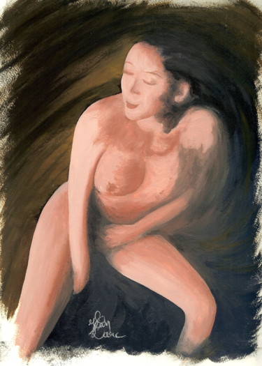 Malerei mit dem Titel "vertige" von Jean-Marc Kéraudren, Original-Kunstwerk, Öl