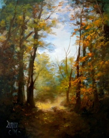 Painting titled "sbois-de-marchienne…" by Jean-Marie Lamare, Original Artwork