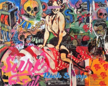 Schilderij getiteld "Surf" door Jean-Michel Lourenço, Origineel Kunstwerk, Graffiti