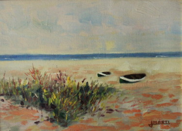 Pintura titulada "Playa Malvarrosa" por Jaime Martí, Obra de arte original, Oleo