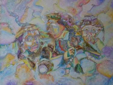 Peinture intitulée "trio" par Jmmixt, Œuvre d'art originale