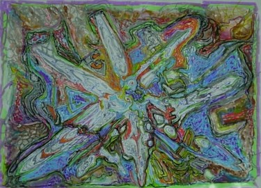 Peinture intitulée "2  -  l'etoile" par Jmmixt, Œuvre d'art originale