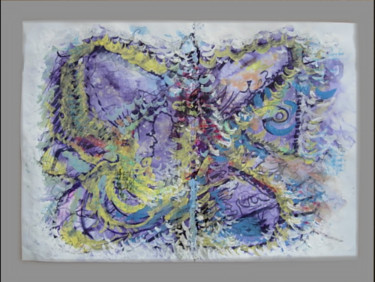 Painting titled "11 -  papillon 2" by Jmmixt, Original Artwork
