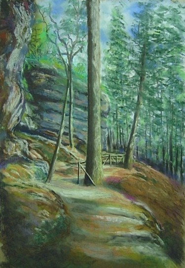 Peinture intitulée "roche de val et cha…" par Jmmixt, Œuvre d'art originale
