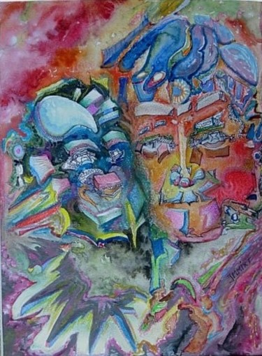 Peinture intitulée "la descendance" par Jmmixt, Œuvre d'art originale