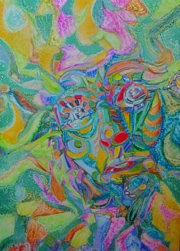 Peinture intitulée "camouflage" par Jmmixt, Œuvre d'art originale