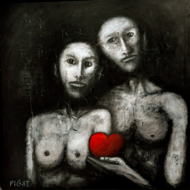 Painting titled ""Don d'Organe"" by Picrate, Original Art, Acrylic
