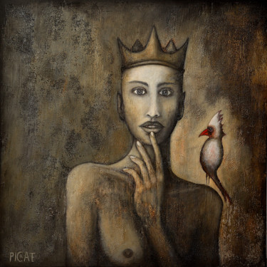 Painting titled ""New York Bird Quee…" by Picrate, Original Art, Acrylic