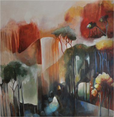 Contre vents et marées Peinture intitulée "Contre vents et mar…" par Jean-Michel Rackelboom, Œuvre d'art originale, Acrylique