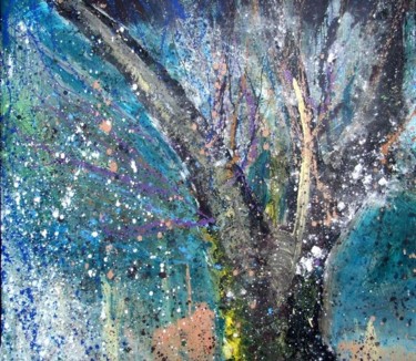 Peinture intitulée "foret102" par Jean-Michel Rackelboom, Œuvre d'art originale, Huile