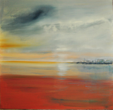 Peinture intitulée "miroir-et-mer.jpg" par Jean-Michel Rackelboom, Œuvre d'art originale, Acrylique