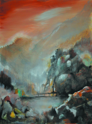 Peinture intitulée "l-assise-de-Francoi…" par Jean-Michel Rackelboom, Œuvre d'art originale, Acrylique