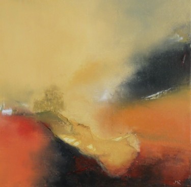 Peinture intitulée "En haut de la butte" par Jean-Michel Roger, Œuvre d'art originale, Huile