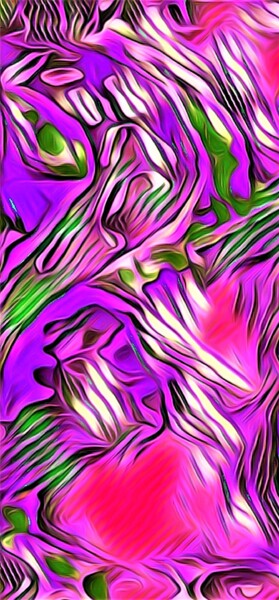 Digitale Kunst getiteld "Purple Mesh" door Jmsbell, Origineel Kunstwerk, 2D Digital Work