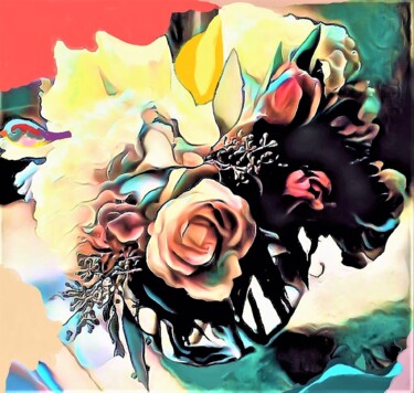 Fotografie mit dem Titel "BOWL OF FLOWERS AND…" von Jmsbell, Original-Kunstwerk, Manipulierte Fotografie