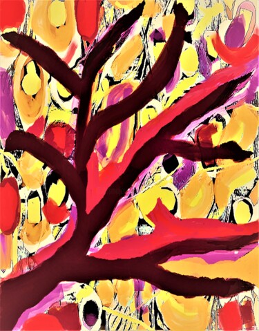 Arte digital titulada "BRANCH, IN ABSTRACT…" por Jmsbell, Obra de arte original, Pintura Digital