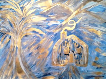 Schilderij getiteld "WINTER SOLSTICE" door Jmsbell, Origineel Kunstwerk, Acryl