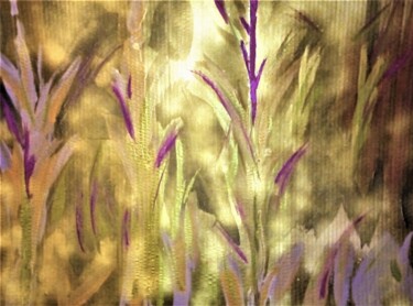Painting titled "IN A GOLDEN FOREST…" by Jmsbell, Original Artwork, Acrylic
