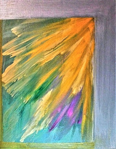 Painting titled "ABSTRACT X" by Jmsbell, Original Artwork, Oil Mounted on Wood Panel