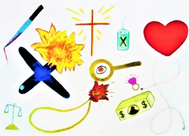 Рисунок под названием "FOR THE LOVE OF...M…" - Jmsbell, Подлинное произведение искусства, Карандаш