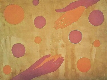 Ζωγραφική με τίτλο "WHEN PRAISES RISE..…" από Jmsbell, Αυθεντικά έργα τέχνης, Ακουαρέλα