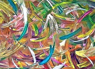 「SWIRLS OF SPRING!」というタイトルの絵画 Jmsbellによって, オリジナルのアートワーク, アクリル