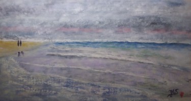Peinture intitulée "Ocean Atlantique im…" par Jean-Marc Subira, Œuvre d'art originale, Pastel