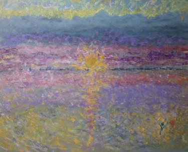 Painting titled "Soleil d’hiver" by Jean-Marc Subira, Original Artwork, Pastel