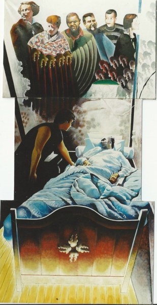 Peinture intitulée "le grand passage" par Brasier Jeanoel, Œuvre d'art originale, Huile