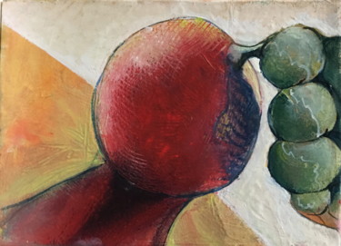 Painting titled "space frut  1" by Brasier Jeanoel, Original Artwork, Oil
