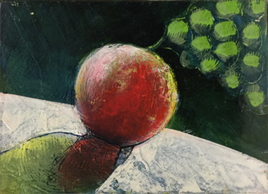 Painting titled "space frut  3" by Brasier Jeanoel, Original Artwork, Oil