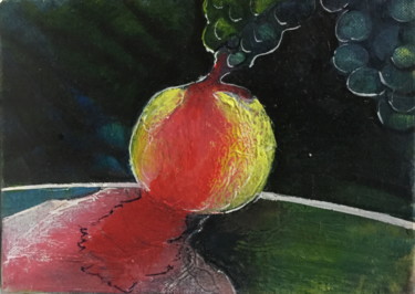 Painting titled "space frut  7" by Brasier Jeanoel, Original Artwork, Oil