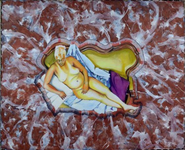 Peinture intitulée "Néna la Venus Punk…" par Brasier Jeanoel, Œuvre d'art originale, Huile