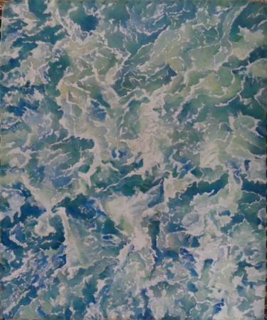 Painting titled ""l'eau bouillonnant…" by Brasier Jeanoel, Original Artwork, Oil