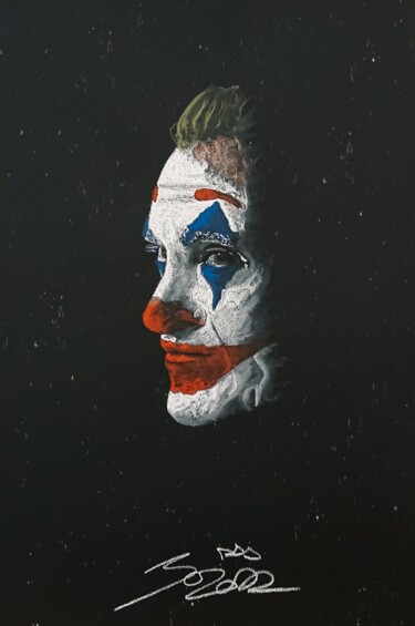 Drawing titled "Joker III" by Joaquin Audouit, Original Artwork, Pastel