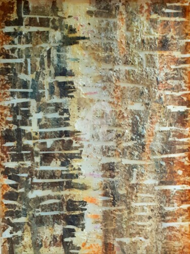 Pittura intitolato "Bois de senteur" da Jo Lorente, Opera d'arte originale, Encausti Montato su Telaio per barella in legno