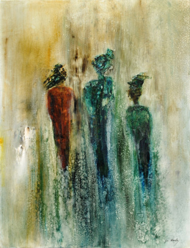 Malerei mit dem Titel "MIRAGE" von Jo Marti, Original-Kunstwerk, Öl