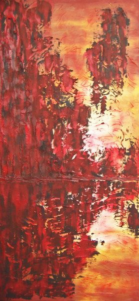 Peinture intitulée "Morning's Illusion I" par Jo Moore, Œuvre d'art originale, Huile