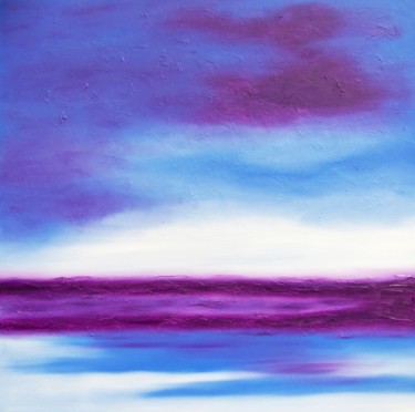 Painting titled "Velvet Skies" by Jo Moore, Original Artwork, Oil