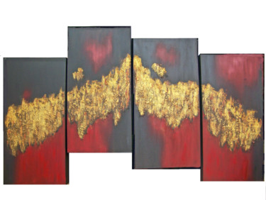 Painting titled "Golden Transition--…" by Jo Moore, Original Artwork, Oil