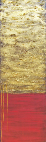 Peinture intitulée "Gold on the Horizon…" par Jo Moore, Œuvre d'art originale, Huile