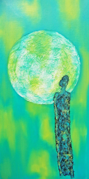 Картина под названием "Shaman's Song IV" - Jo Moore, Подлинное произведение искусства, Масло