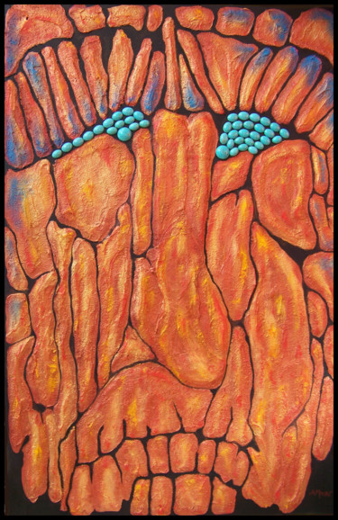 Peinture intitulée "Ancestor" par Jo Moore, Œuvre d'art originale, Huile