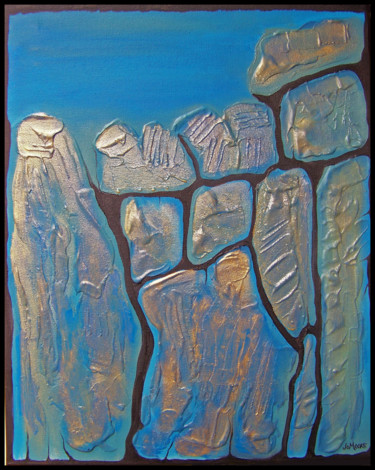 Painting titled "Evolution  20 H x16…" by Jo Moore, Original Artwork, Oil