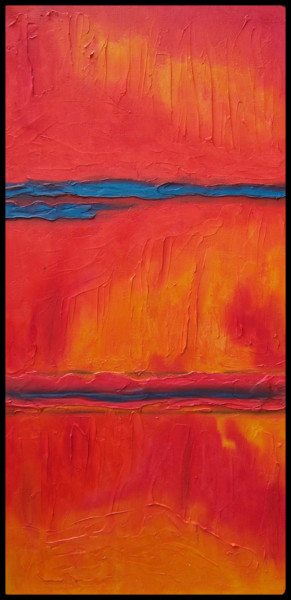 Peinture intitulée "Santa Fe Colores II" par Jo Moore, Œuvre d'art originale, Huile