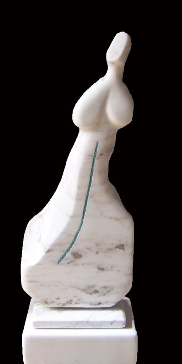 Sculpture titled "Daydream---Yule Mar…" by Jo Moore, Original Artwork, Stone